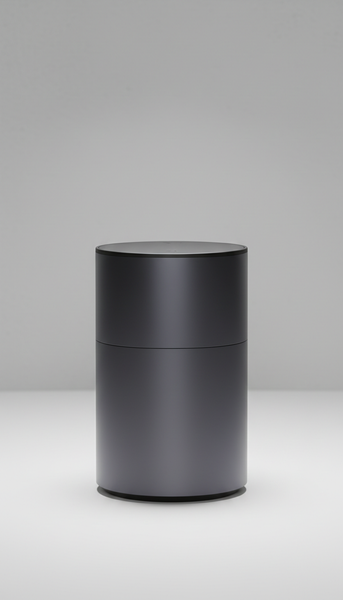 Compact smart speaker with aluminum base
