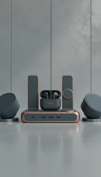 Multi-device charging hub with magnetic ports