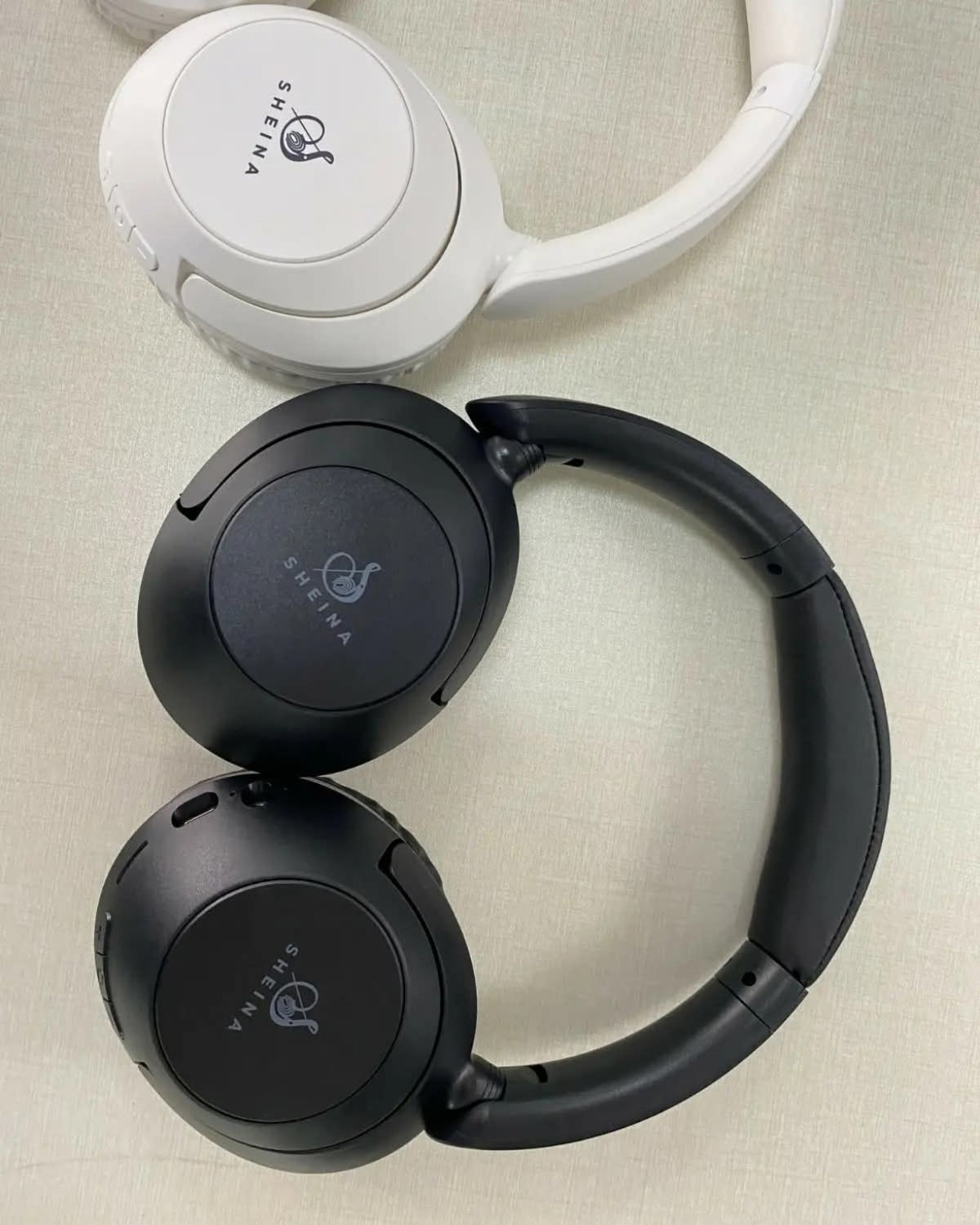 SHEINA S12 white over-ear wireless headphones